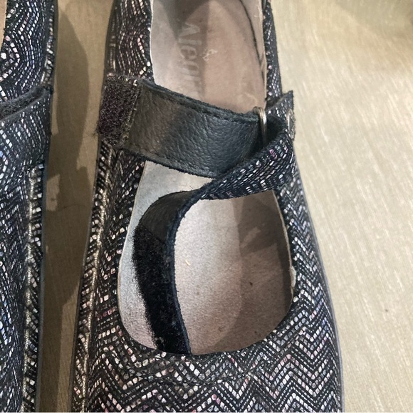 ALEGRIA Sz 39 Belle Mary Herringbone Comfort Sole Velcro Closure Leather Sandals - Picture 6 of 13